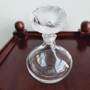 Vintage Marquis by Waterford Crystal Perfume Scent Bottle with Sunflower Stopper